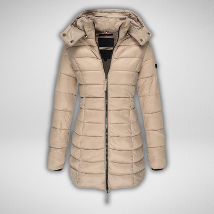Glenda – Slim Fit Quilted Hooded Coat