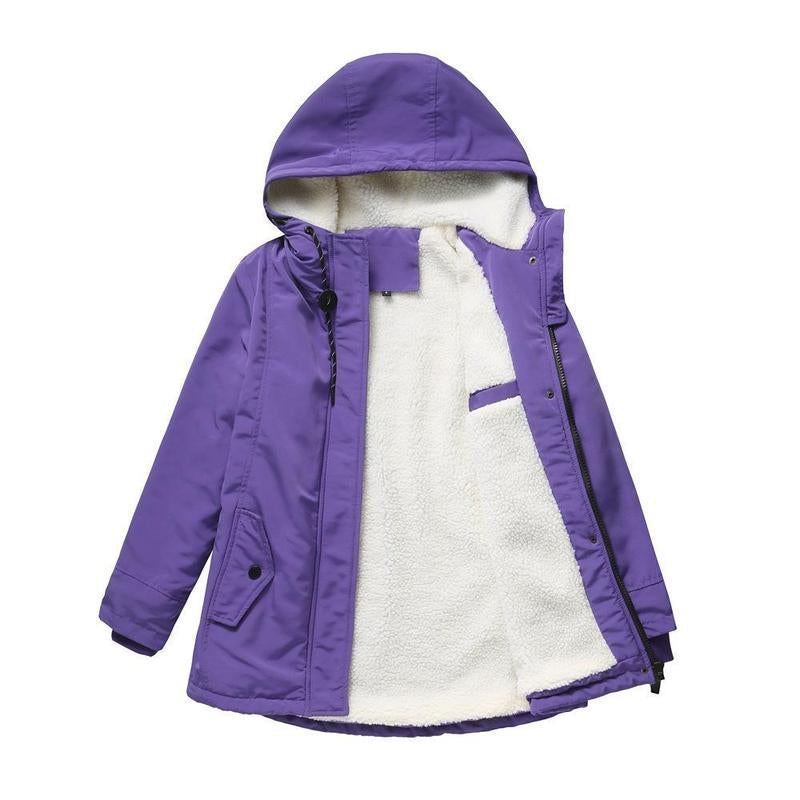 Priscilla – Hooded Parka Coat with Fleece Lining