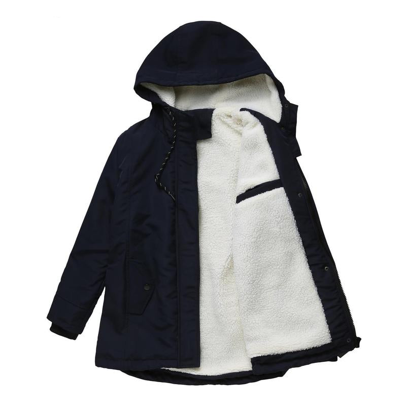 Priscilla – Hooded Parka Coat with Fleece Lining