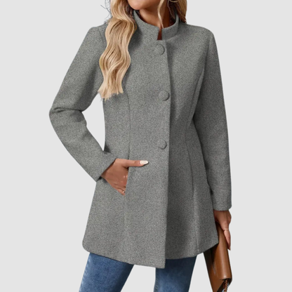 Lindsey – Tailored Stand Collar Elegant Jacket
