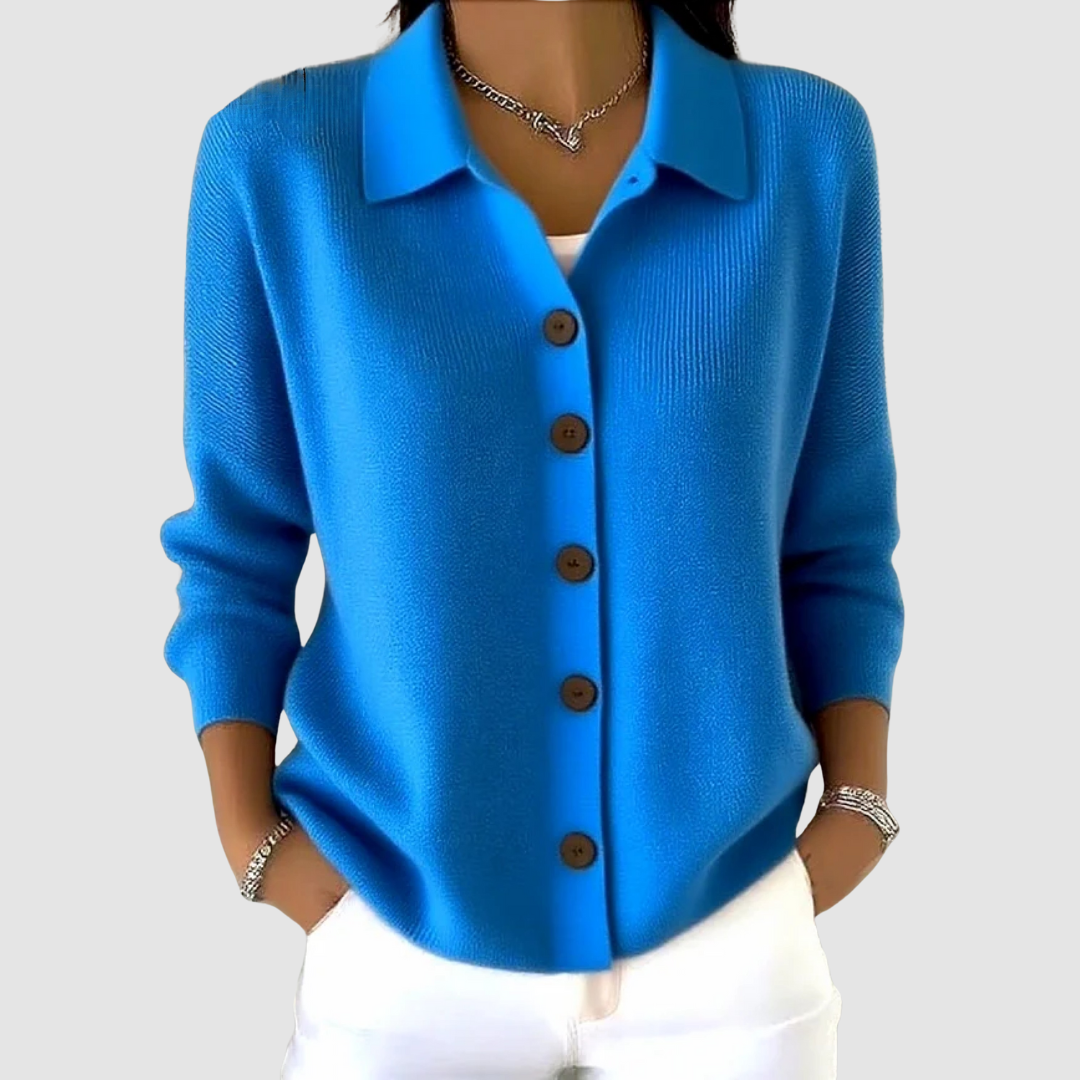 Leona – Button-Up Knit Cardigan