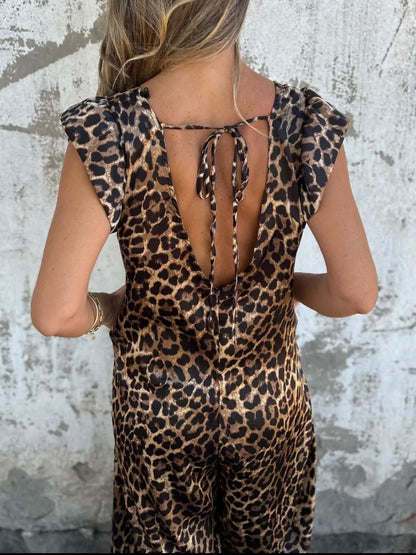 Kendall – Animal Print Tiered Midi Dress