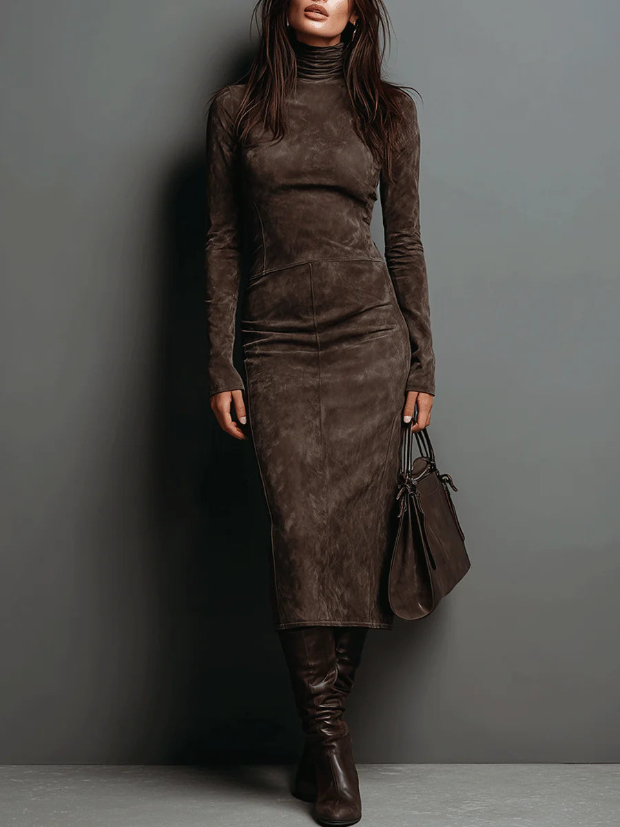 Judy – Turtleneck Bodycon Midi Dress