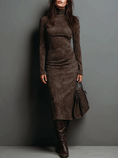 Judy – Turtleneck Bodycon Midi Dress
