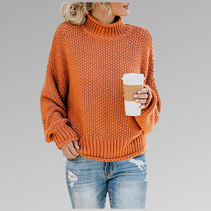 Dawn – Turtleneck Knit Oversized Sweater