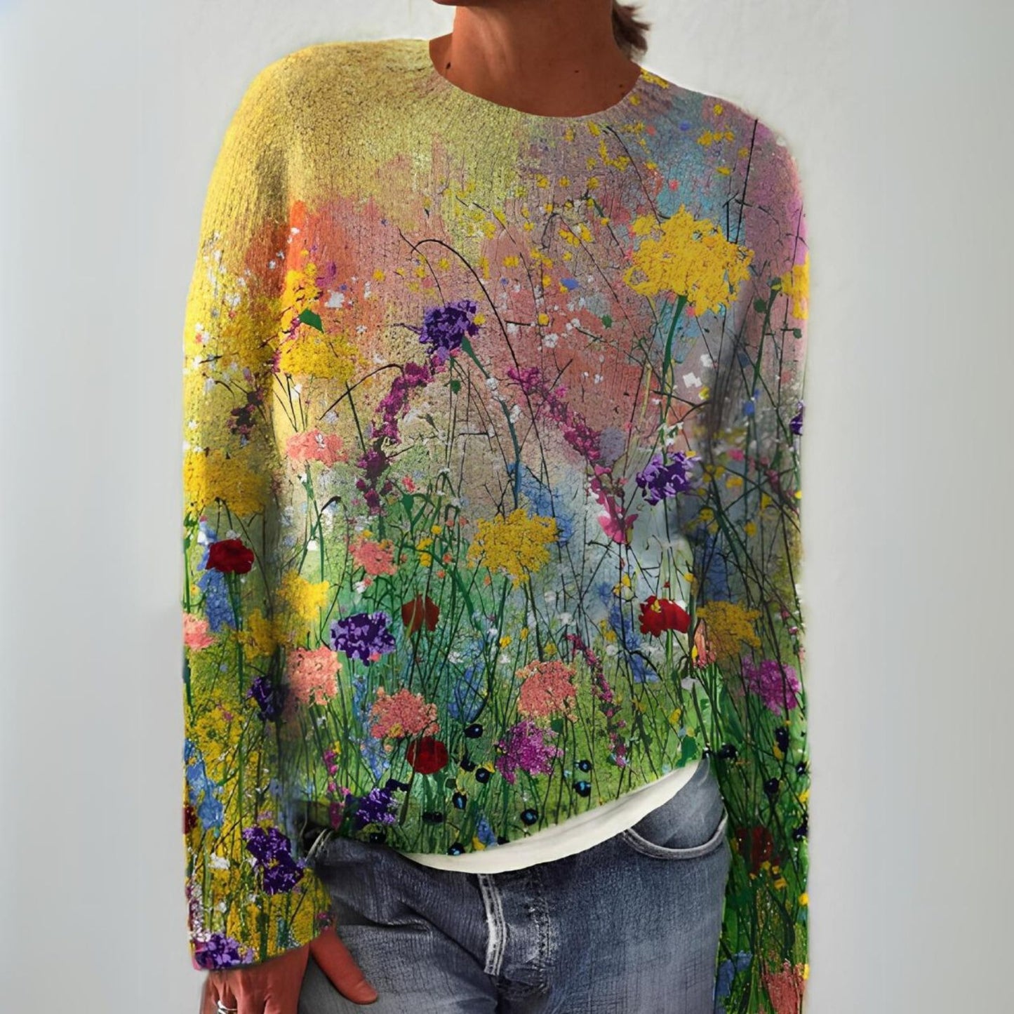 Rosemarie – Wildflower Print Long Sleeve Top