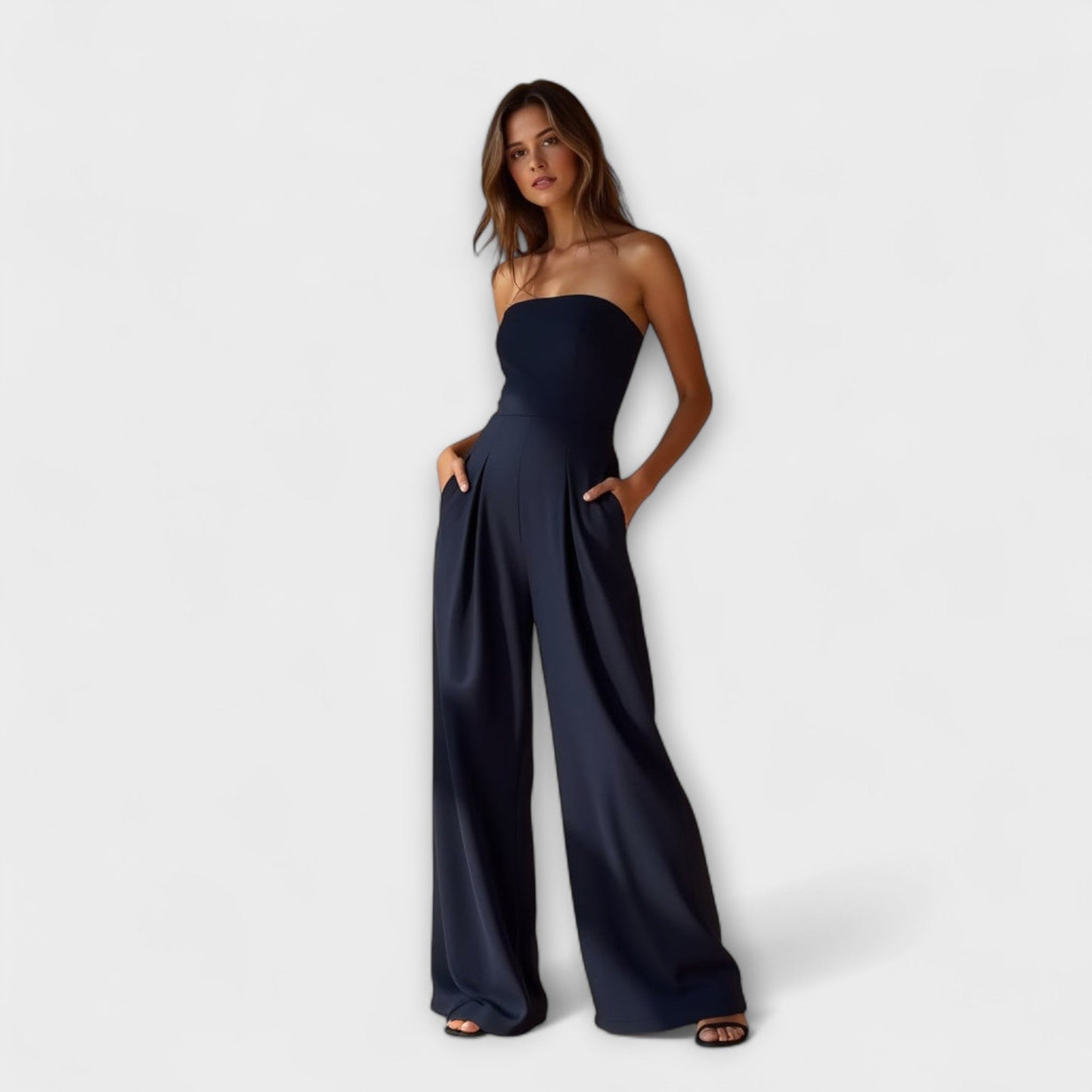 Laverne – Strapless Wide-Leg Jumpsuit