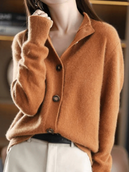 Tabatha – Button-Front Knit Cardigan