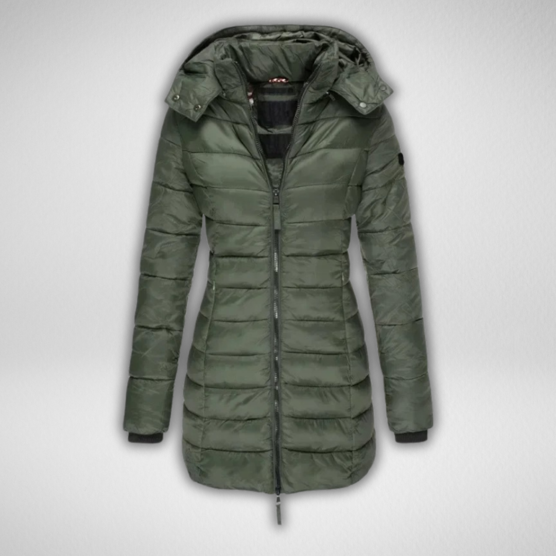 Glenda – Slim Fit Quilted Hooded Coat