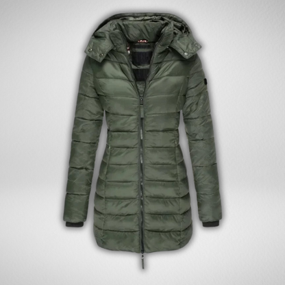 Glenda – Slim Fit Quilted Hooded Coat