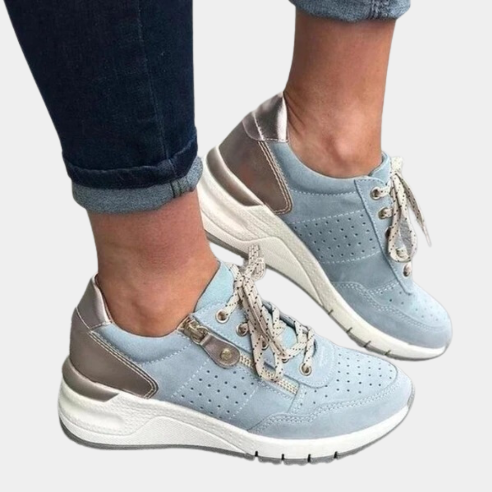 Willa – Lace-Up Wedge Sneakers