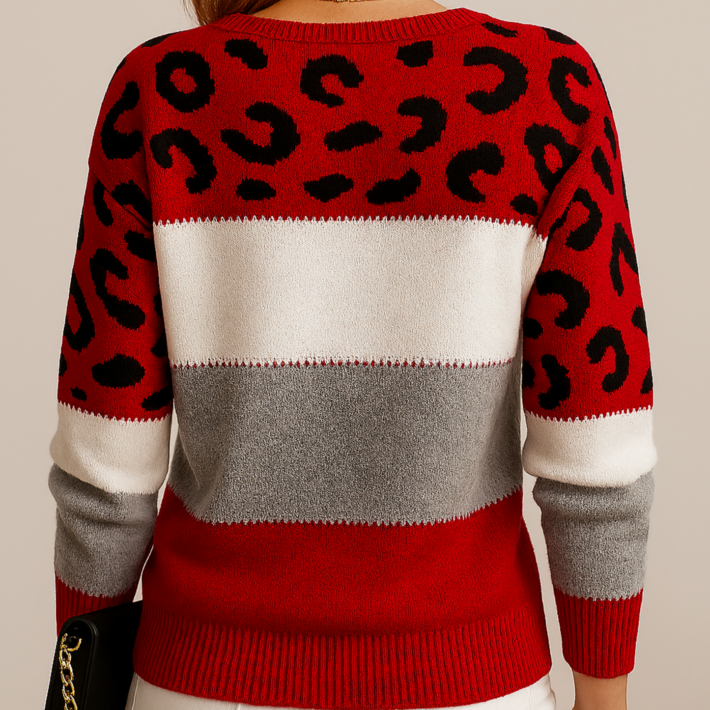 Ida – Leopard Print Knit Sweater