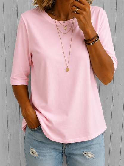 Imogene – Relaxed Three-Quarter Sleeve Top