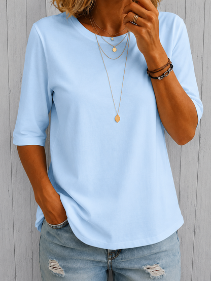Imogene – Relaxed Three-Quarter Sleeve Top