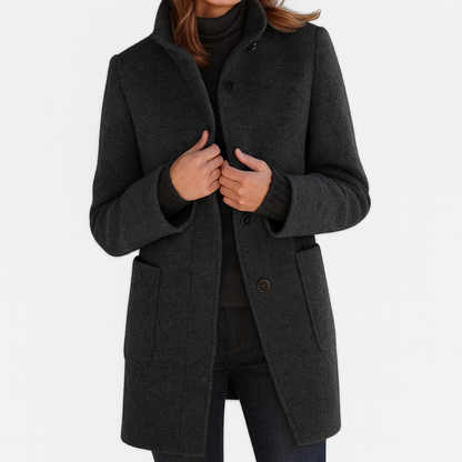 Isabel – Elegant Structured Button-Up Coat
