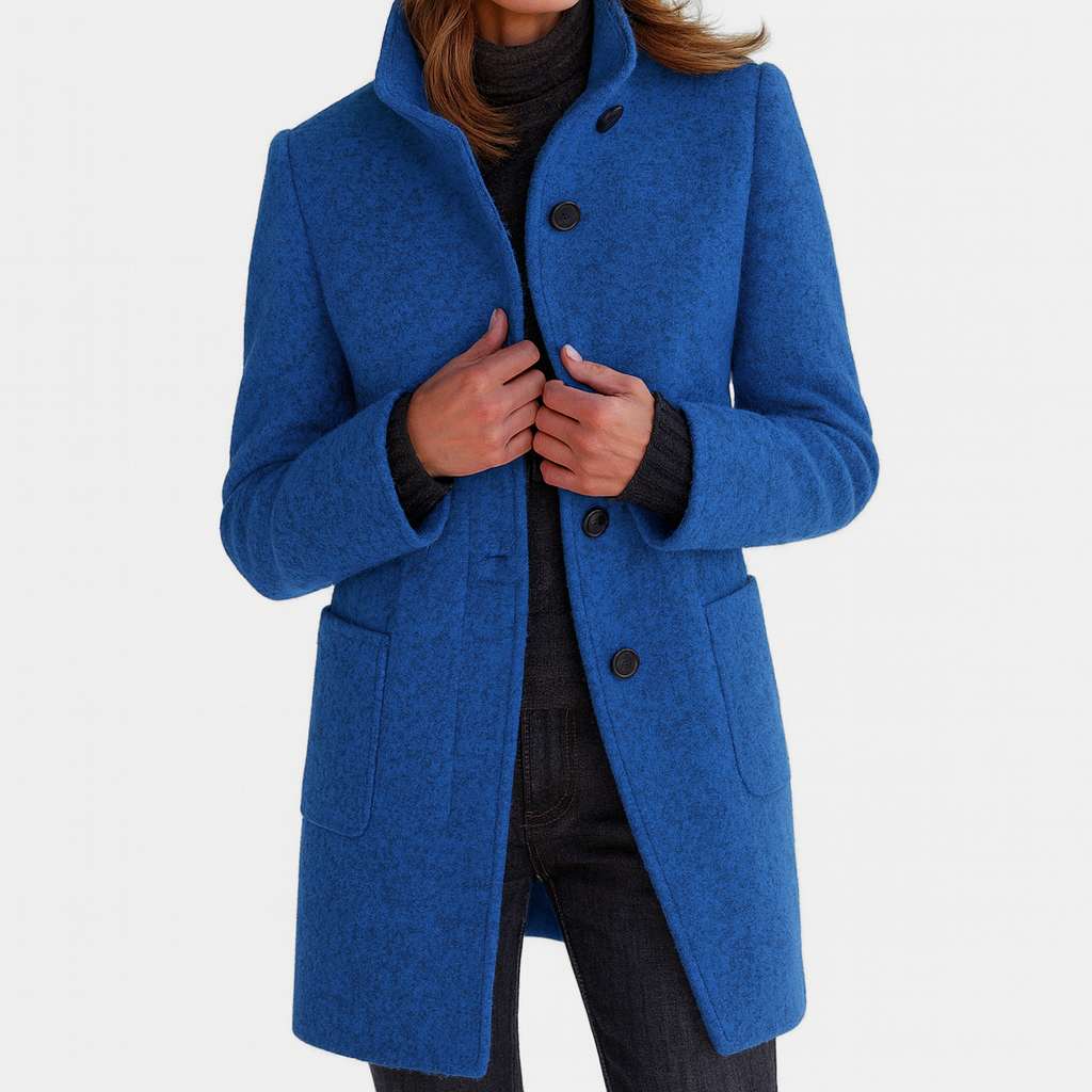 Isabel – Elegant Structured Button-Up Coat