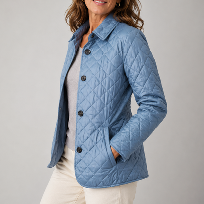 Jane – Lightweight Quilted Button-Front Jacket