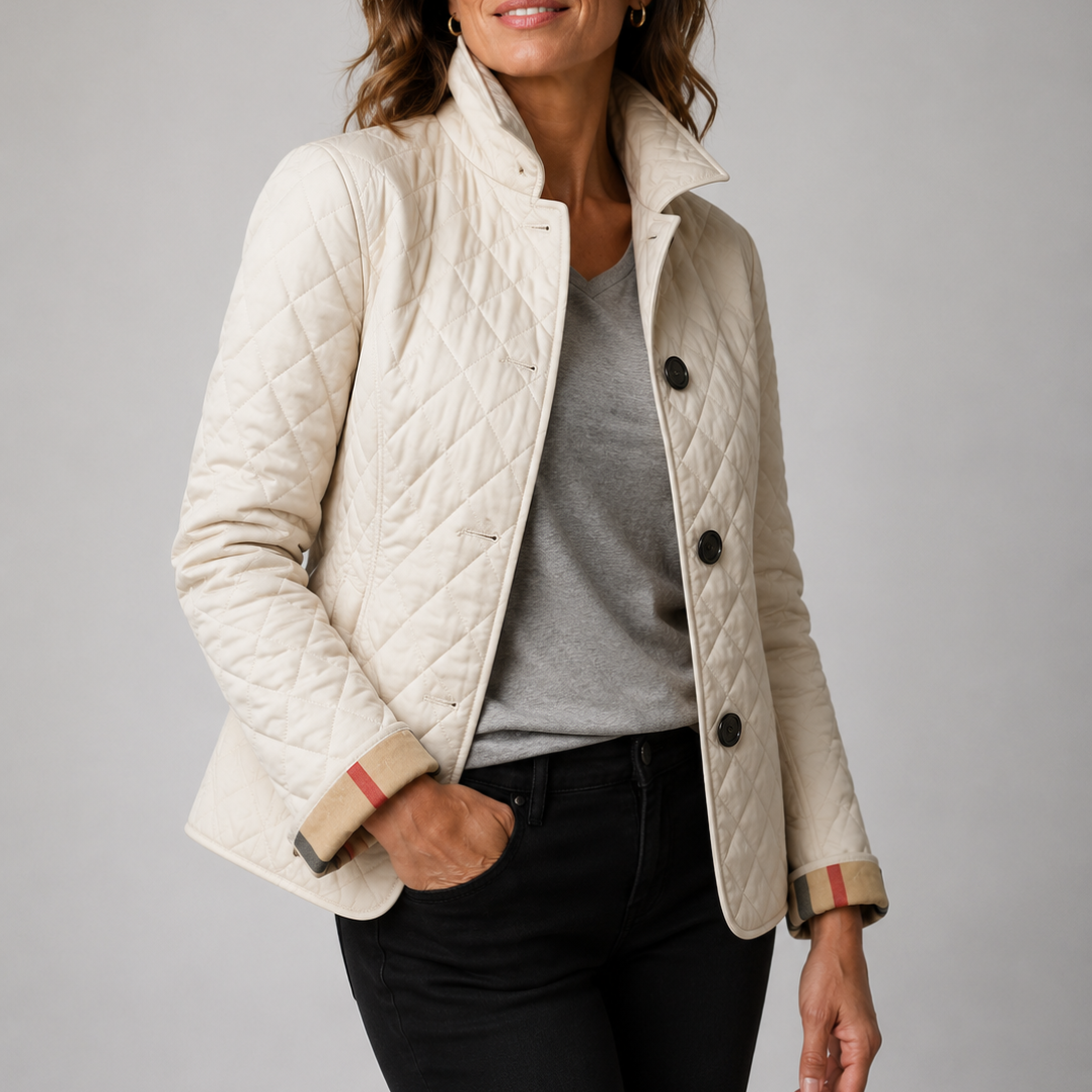 Jane – Lightweight Quilted Button-Front Jacket