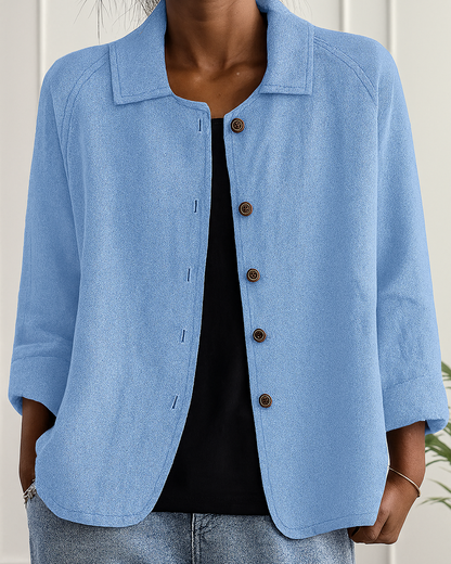 Lynn – Easy Button-Front Cardigan