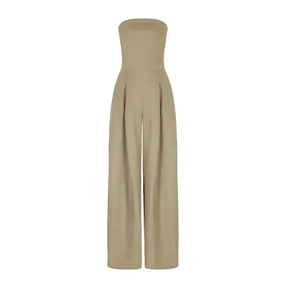 Catalina | Strapless Bustier Jumpsuit