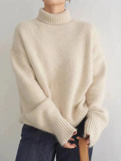 Diane – Oversized Turtleneck Knit Sweater