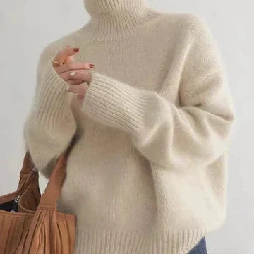 Diane – Oversized Turtleneck Knit Sweater