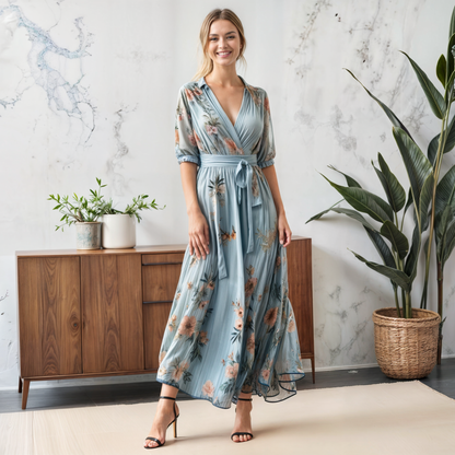 Suniya | V-Neck Midi Dress