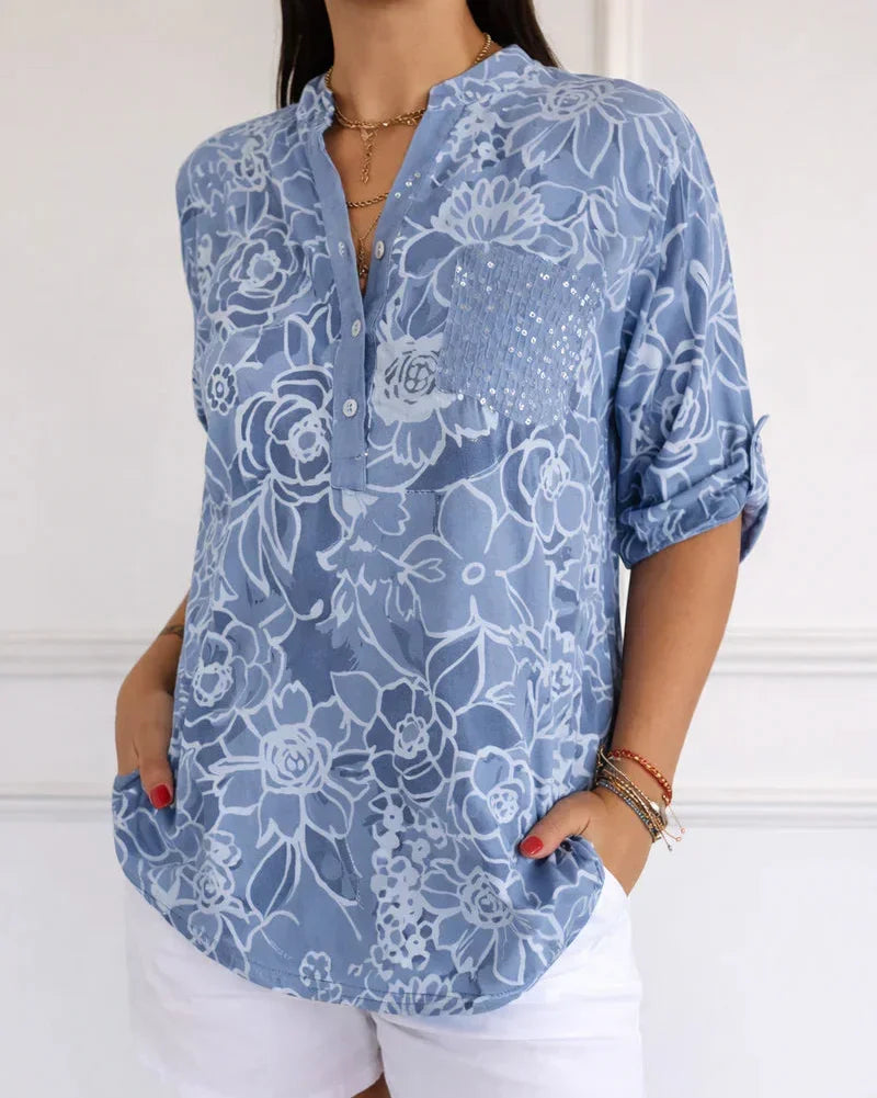 Camila | Elegant Blouse with Pocket