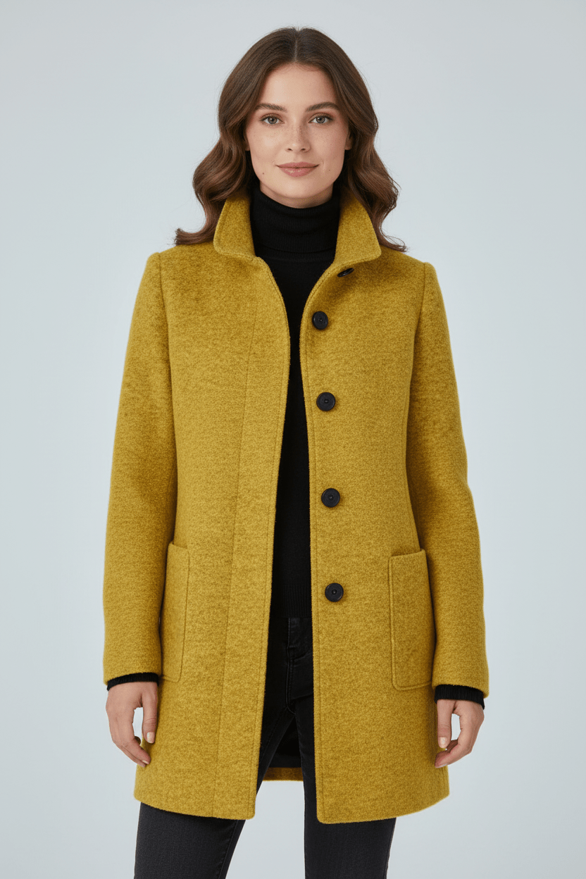 Delilah – Tailored Stand-Collar Overcoat