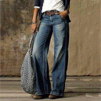 Amalie | Retro Wide Leg Jeans