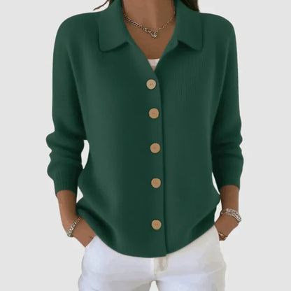 Leona – Button-Up Knit Cardigan