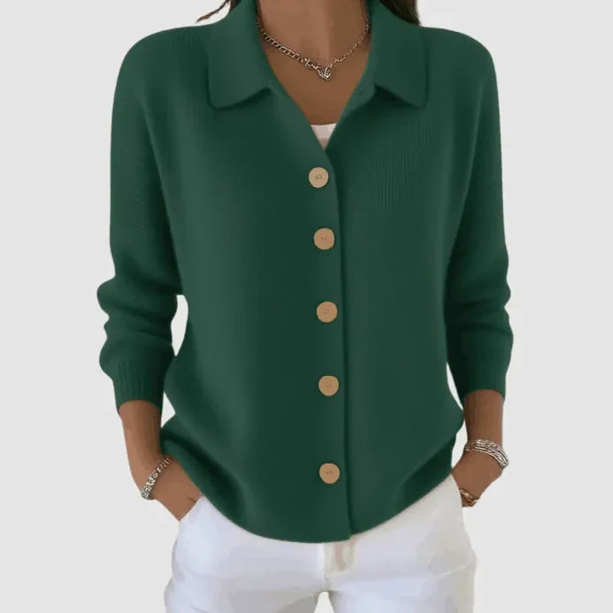 Leona – Button-Up Knit Cardigan