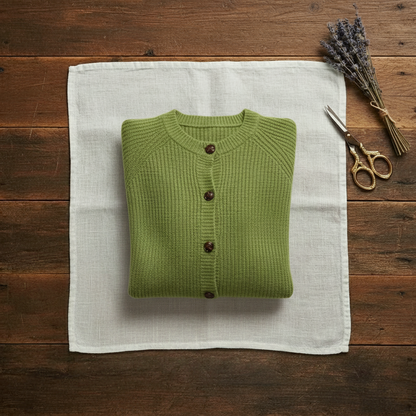 Mabel – Ribbed Knit Button-Front Cardigan
