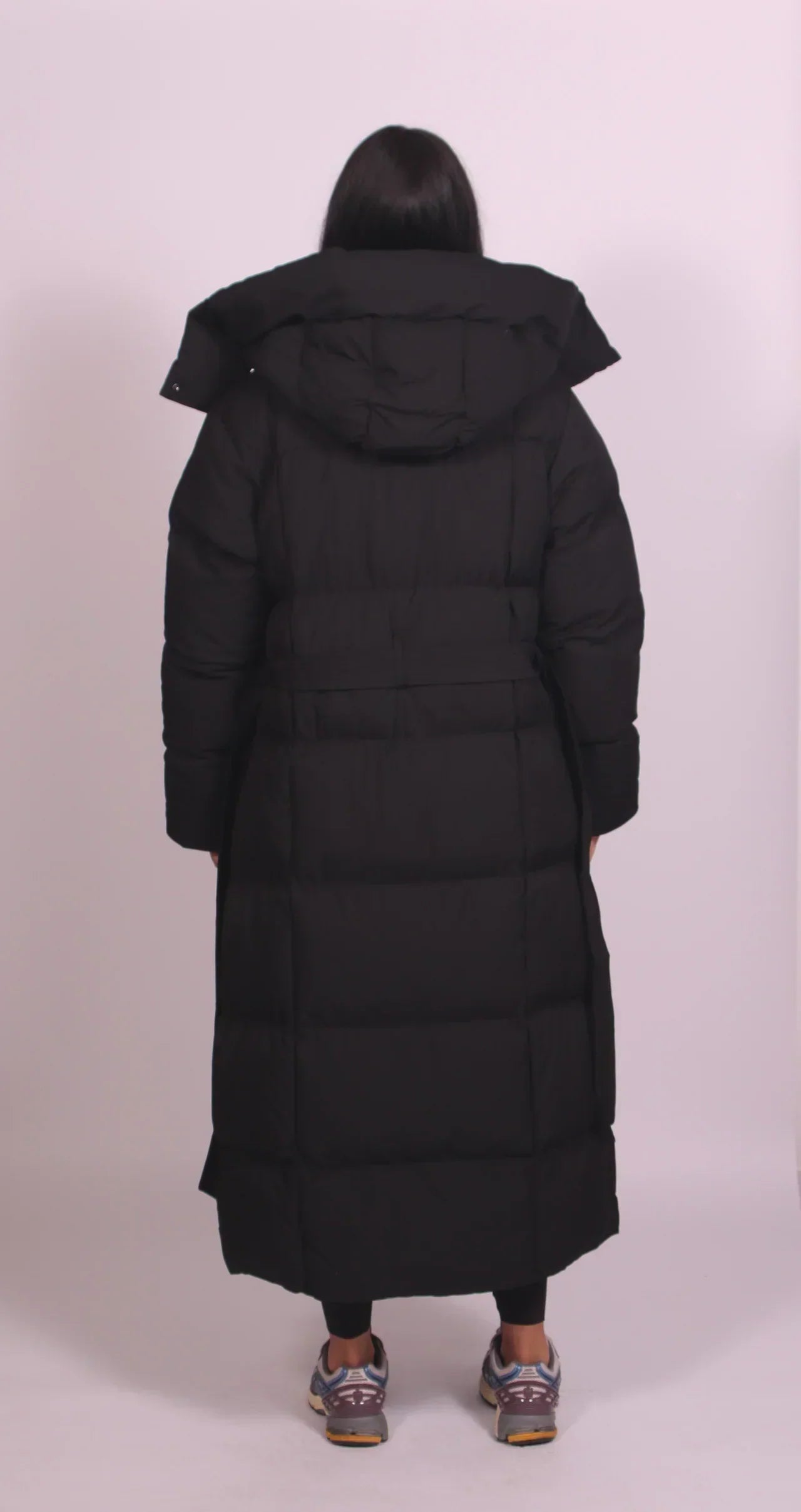 Leanne – Longline Belted Puffer Coat