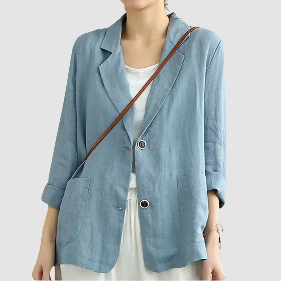 Ophelia – Relaxed Linen-Look Blazer