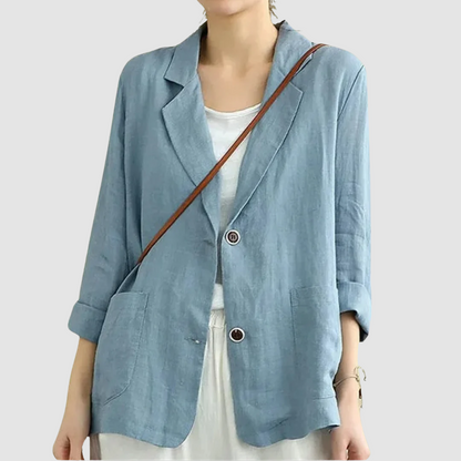 Ophelia – Relaxed Linen-Look Blazer