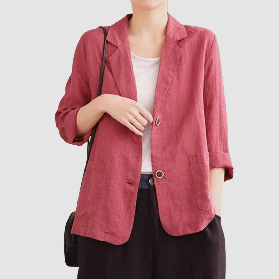 Ophelia – Relaxed Linen-Look Blazer