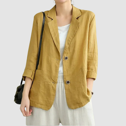 Ophelia – Relaxed Linen-Look Blazer