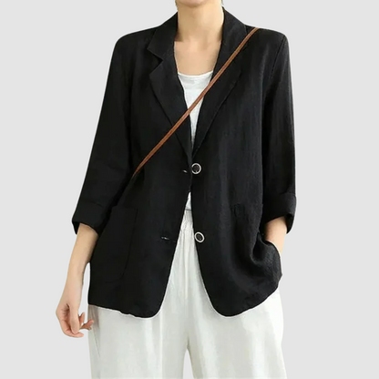 Ophelia – Relaxed Linen-Look Blazer