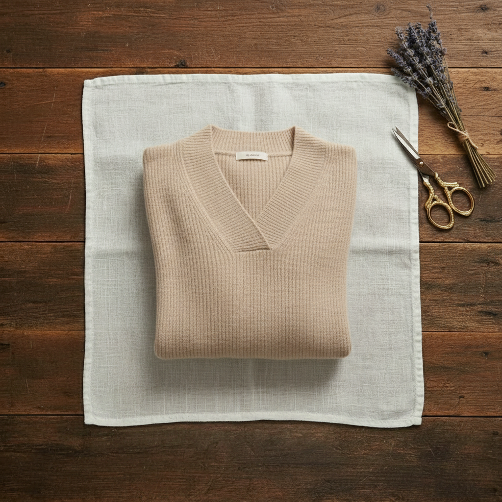 Vivien – Ribbed V-Neck Sweater