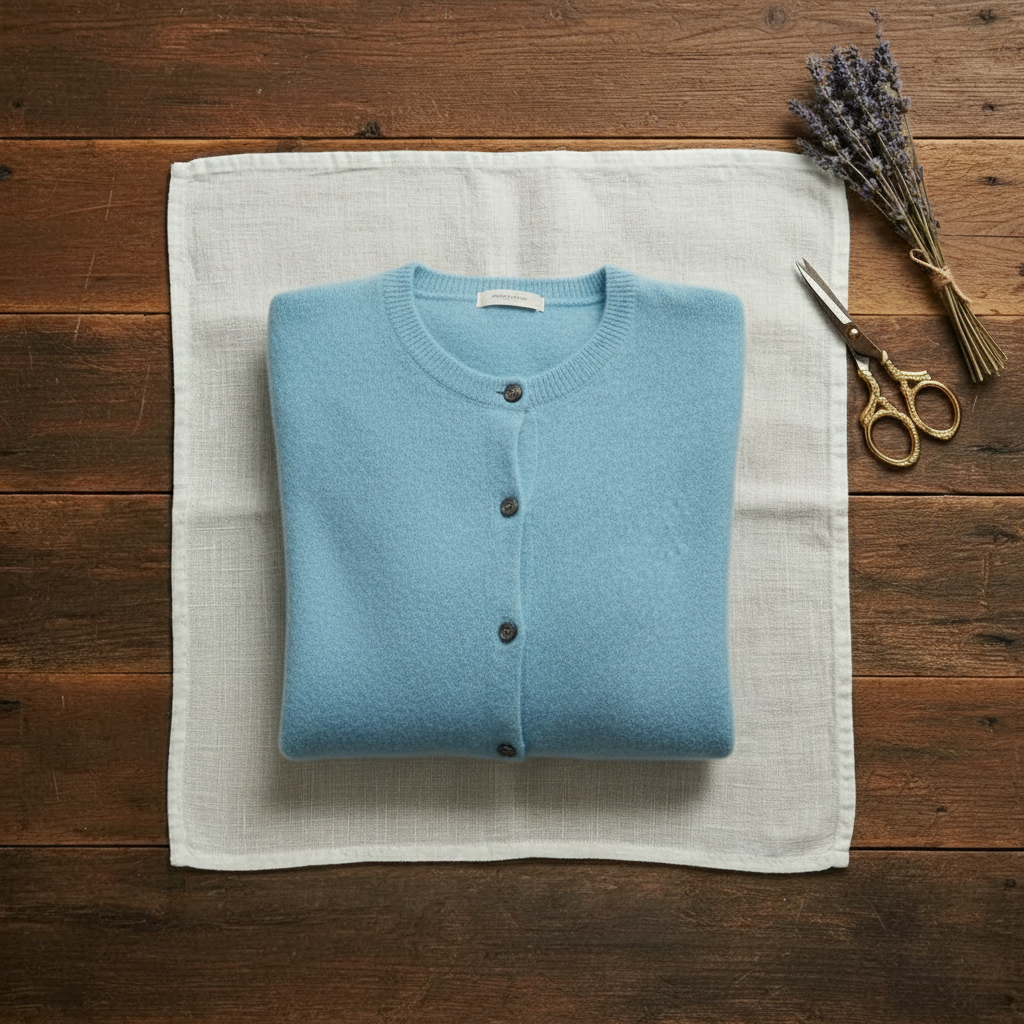 Nellie – Crew Neck Button-Front Knit Cardigan
