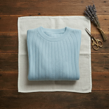 Carleen – Ribbed Knit Crewneck Sweater