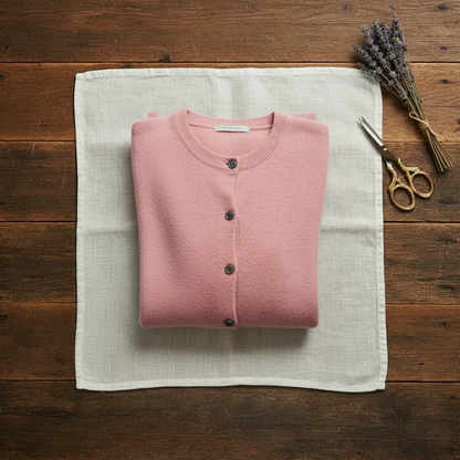 Mabel – Ribbed Knit Button-Front Cardigan