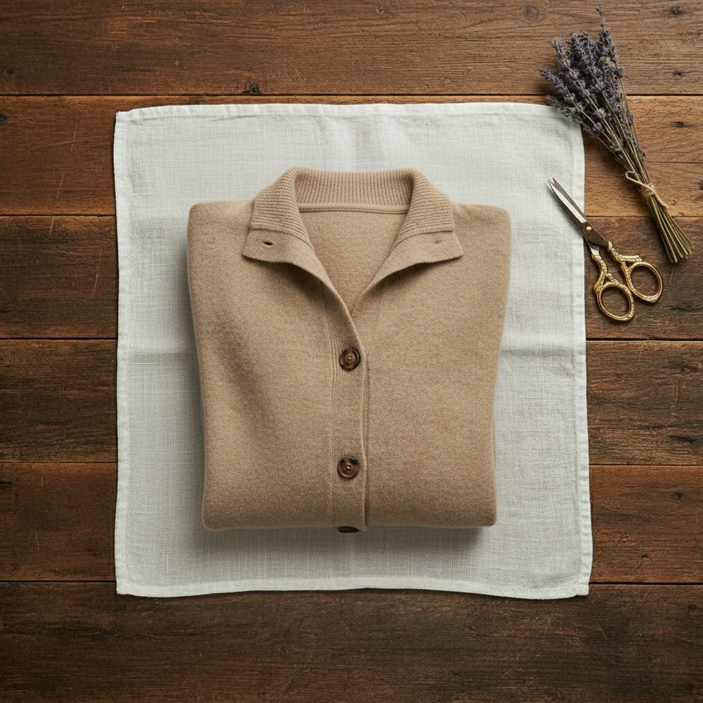 Marjorie – Collared Button-Up Knit Cardigan