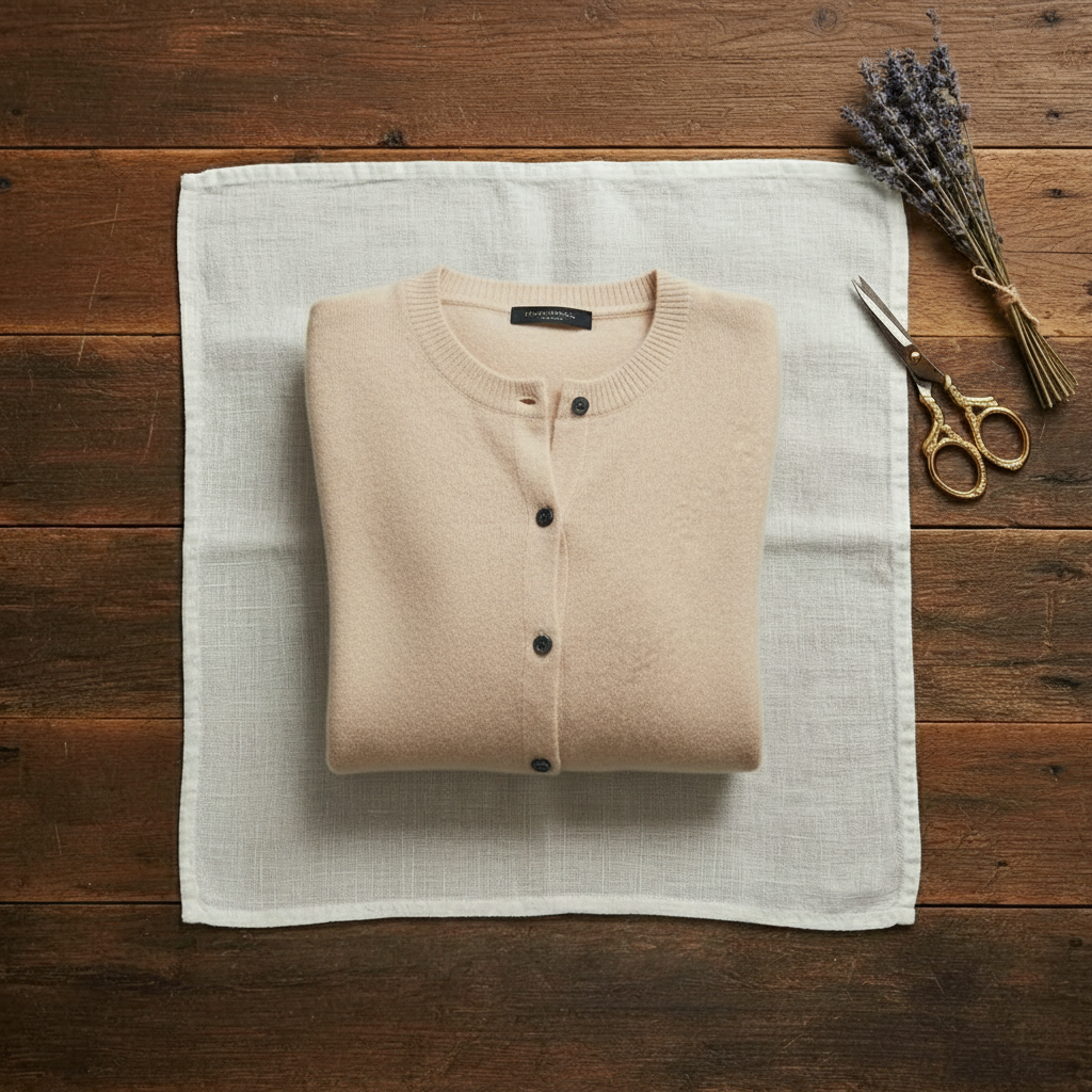 Nellie – Crew Neck Button-Front Knit Cardigan