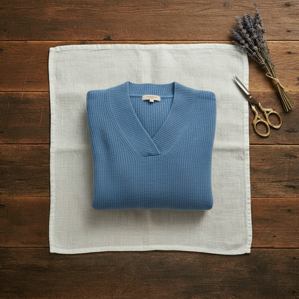 Vivien – Ribbed V-Neck Sweater