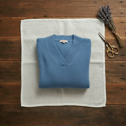 Vivien – Ribbed V-Neck Sweater