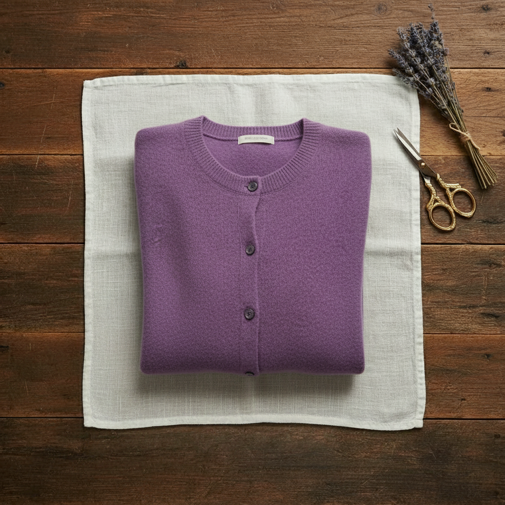 Nellie – Crew Neck Button-Front Knit Cardigan
