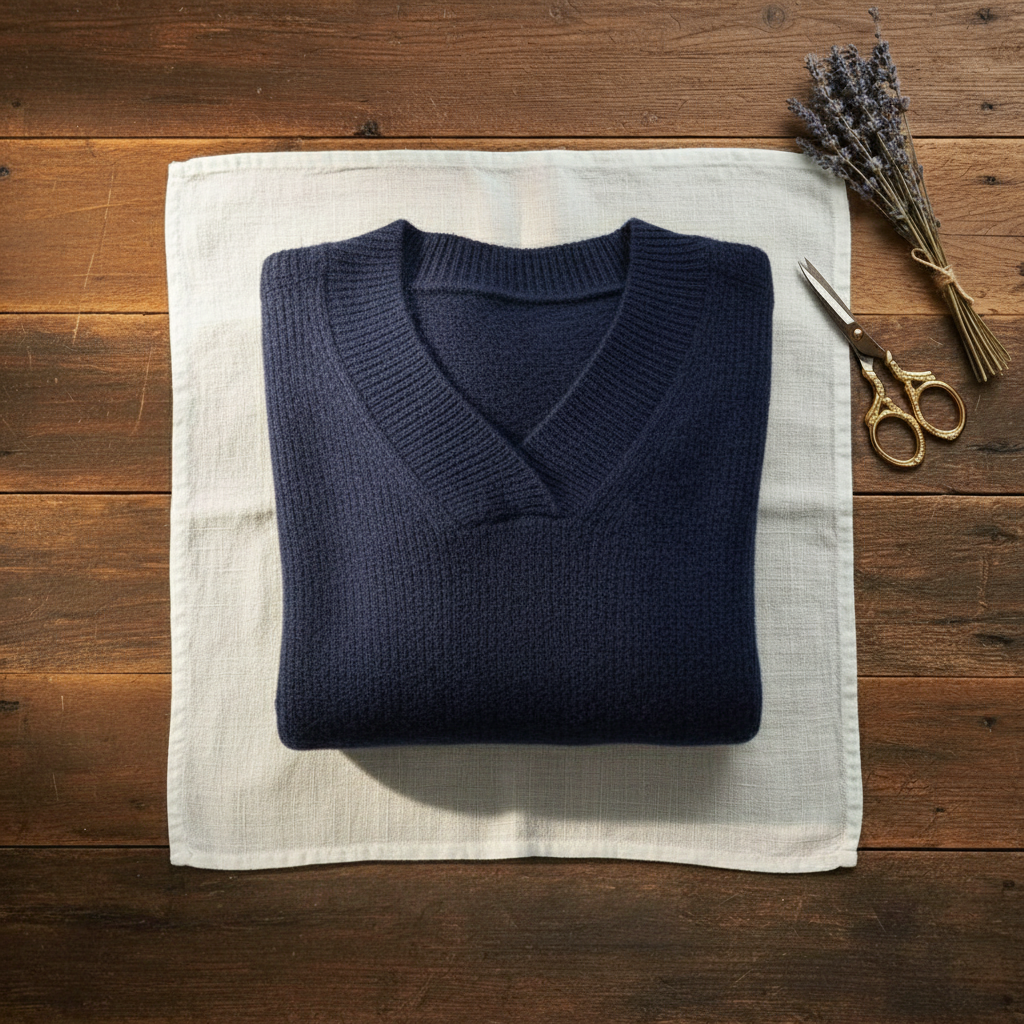 Vivien – Ribbed V-Neck Sweater