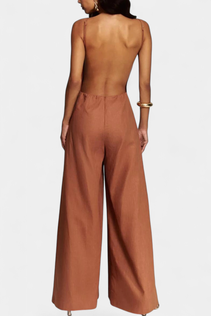 Teresa – Wide Leg Structured Jumpsuit